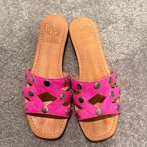 Vince Camuto Fuchsia Studded Sandals